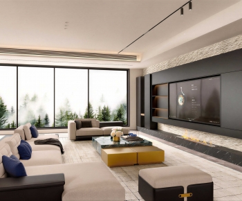 Modern A Living Room-ID:510843997