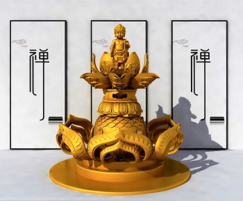 New Chinese Style Sculpture-ID:886764058