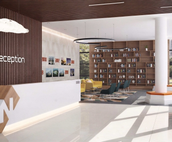 Modern Office Reception Desk-ID:211071015