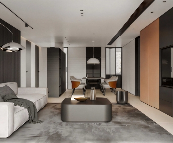 Modern A Living Room-ID:754411945