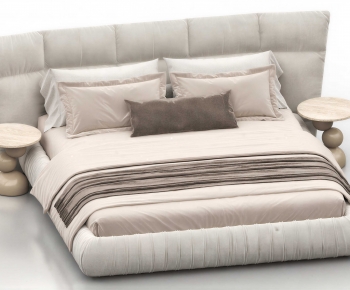 Modern Double Bed-ID:677557958