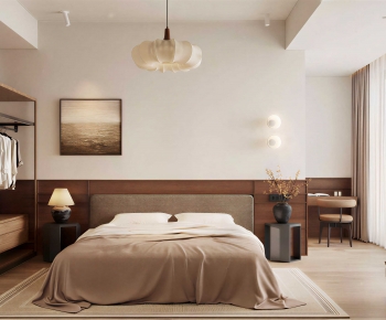 Wabi-sabi Style Bedroom-ID:258014928