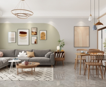 Nordic Style A Living Room-ID:350323927