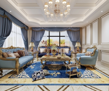 European Style A Living Room-ID:299850944