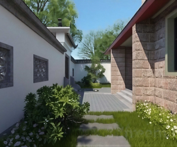 Modern Courtyard/landscape-ID:121136905