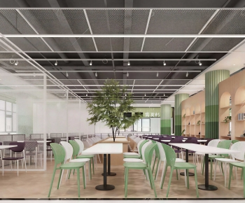 Industrial Style Office Canteen-ID:709901096