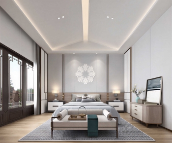 New Chinese Style Bedroom-ID:819195998