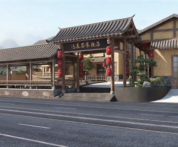 Chinese Style Commercial Street-ID:923712024
