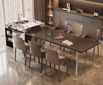 Modern Dining Table And Chairs-ID:790831097