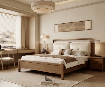 New Chinese Style Bedroom-ID:967375042