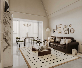 French Style A Living Room-ID:668174981