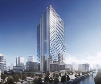 Modern Appearance Of Commercial Building-ID:209840067