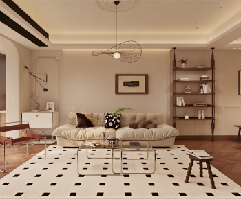 Modern A Living Room-ID:747704031