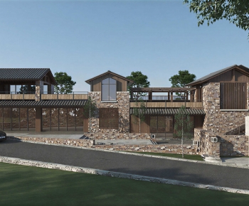 New Chinese Style Courtyard/landscape-ID:462989097