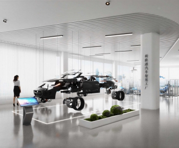 Modern Exhibition Hall-ID:543593885