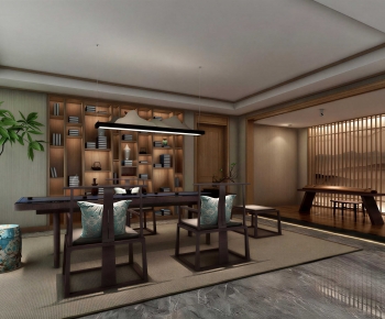New Chinese Style Tea House-ID:610826027