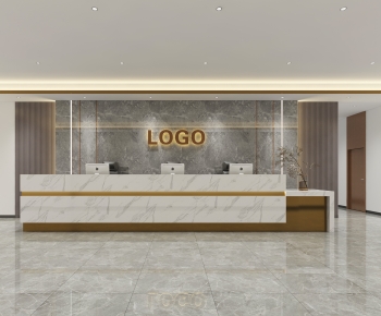 Modern Office Reception Desk-ID:264177081