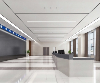 Modern Office Reception Desk-ID:268004898
