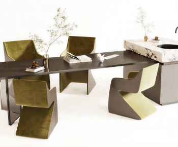 Modern Dining Table And Chairs-ID:673527969