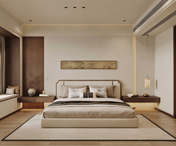 New Chinese Style Bedroom-ID:671384102