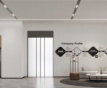 Modern Office Reception Desk-ID:754964114