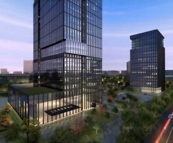 Modern Appearance Of Commercial Building-ID:449033989