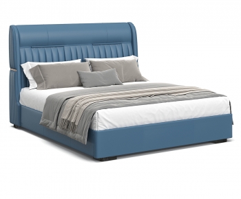 Modern Double Bed-ID:412280084