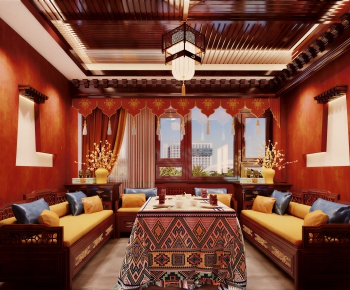 Chinese Style A Living Room-ID:973079928