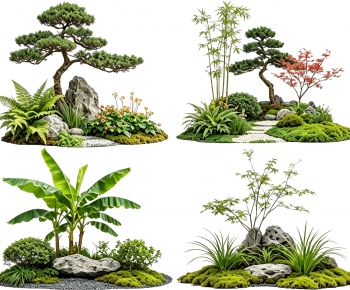 New Chinese Style Plant Landscaping-ID:840609079