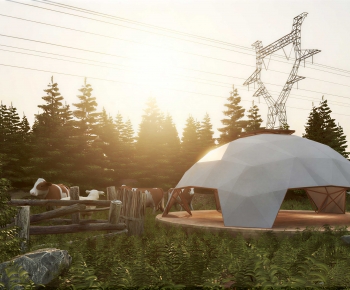 Modern Park Landscape-ID:468539009
