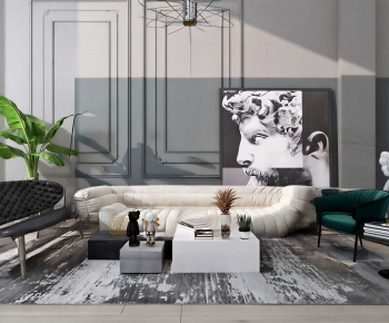 Modern Sofa Combination-ID:887572057