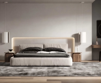Modern Double Bed-ID:601181981