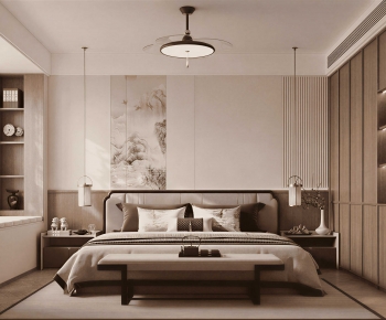 New Chinese Style Bedroom-ID:885766033