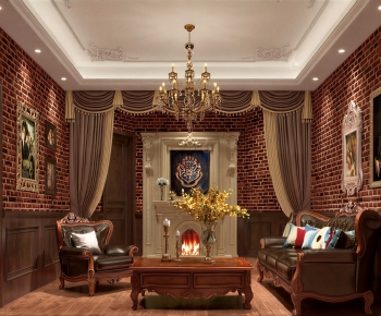European Style A Living Room-ID:125622992