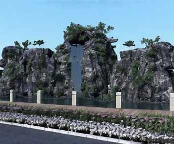 New Chinese Style Rockery Waterscape-ID:453713892