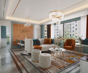 Nordic Style A Living Room-ID:391925103