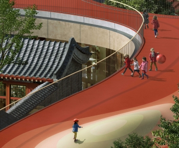 Modern School Building-ID:133025886