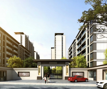 Modern Residential Building-ID:732999099