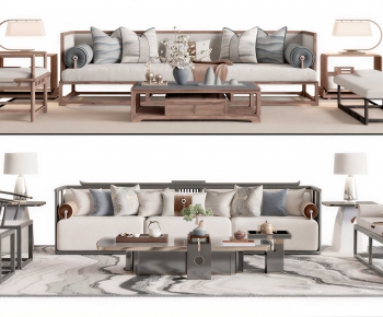 New Chinese Style Sofa Combination-ID:276024106