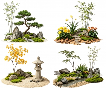 New Chinese Style Plant Landscaping-ID:977896931