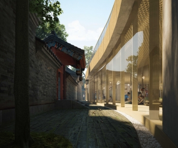Modern School Building-ID:484093906