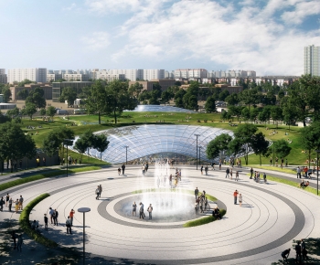Modern Park Landscape-ID:416223059