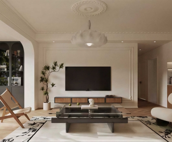 French Style A Living Room-ID:129870897