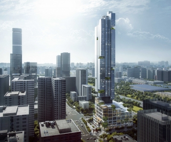 Modern Appearance Of Commercial Building-ID:863652944