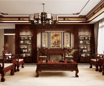 Chinese Style A Living Room-ID:405157097