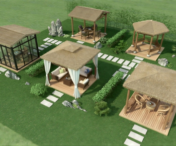 New Chinese Style Courtyard/landscape-ID:214704041