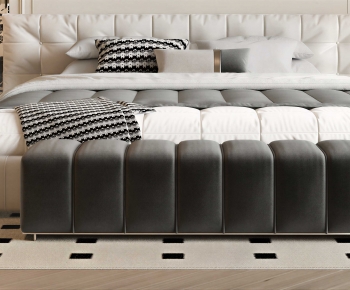 Modern Double Bed-ID:274876127