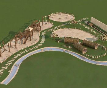 Modern Park Landscape-ID:504852061