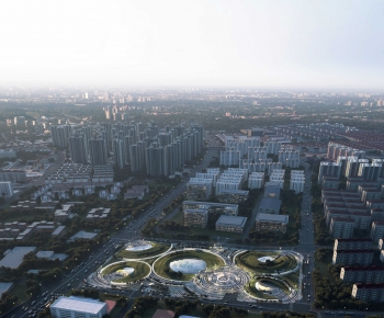 Modern Architectural Bird's-eye View Planning-ID:211041054