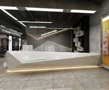 Modern Office Reception Desk-ID:486289981